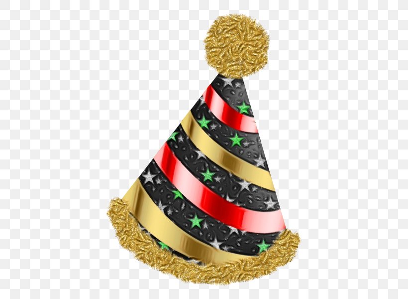 Party Hat, PNG, 600x600px, Watercolor, Christmas Ornament, Christmas Tree, Cone, Costume Accessory Download Free