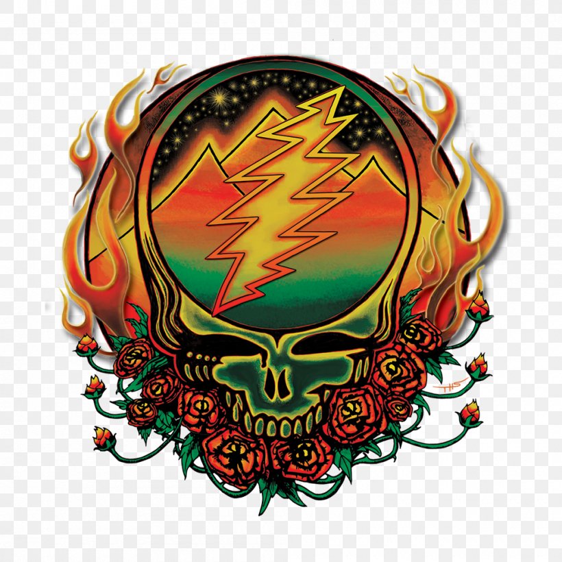 Winterland Ballroom Grateful Dead Steal Your Face Deadhead Decal, PNG, 1000x1000px, Watercolor, Cartoon, Flower, Frame, Heart Download Free