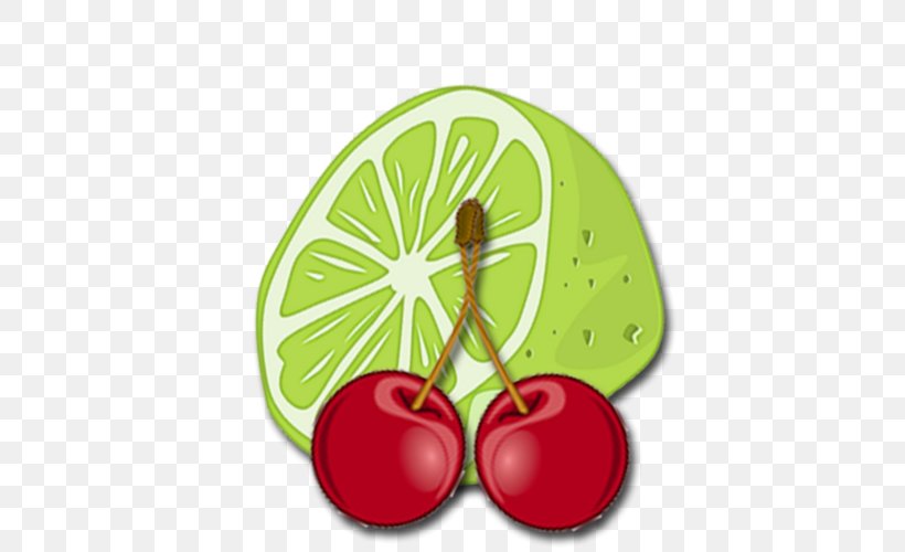 Cherry Apple Leaf Lime Clip Art, PNG, 500x500px, Cherry, Apple, Flowering Plant, Food, Fruit Download Free