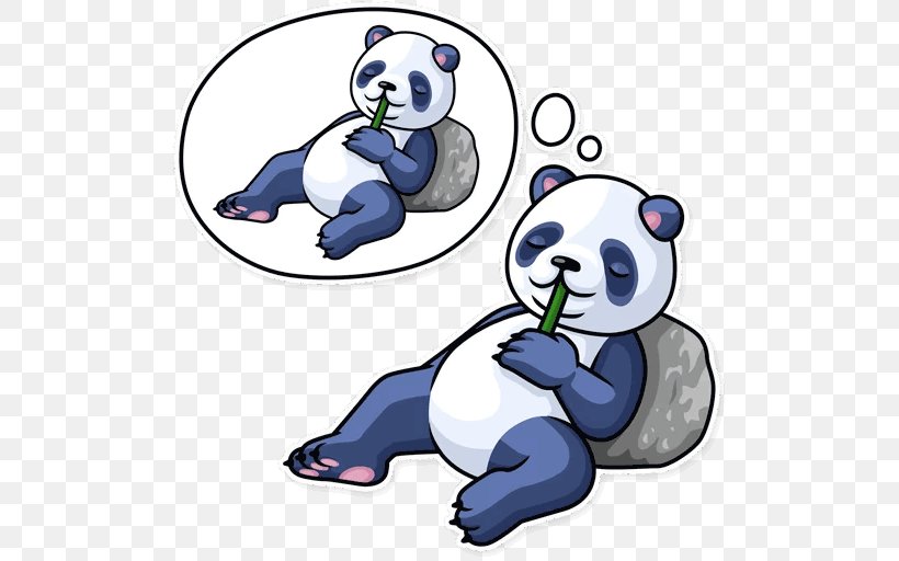 Sticker Bear Clip Art Telegram Giant Panda, PNG, 512x512px, Sticker, Animal Figure, Art, Artwork, Bear Download Free
