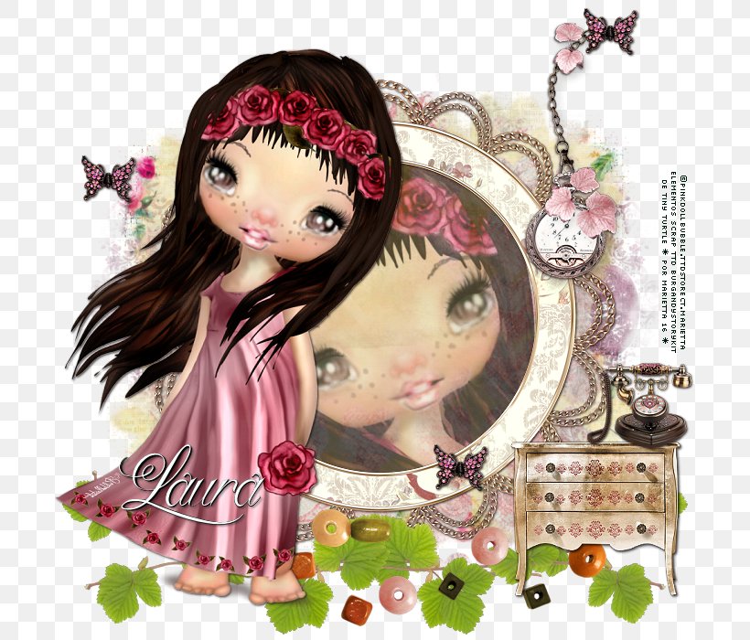 Black Hair Pink M Character, PNG, 700x700px, Watercolor, Cartoon, Flower, Frame, Heart Download Free