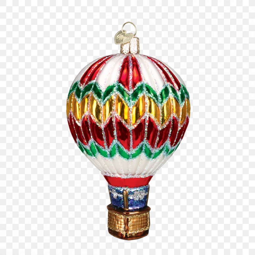 Christmas Ornament Hot Air Balloon Christmas Decoration Glass, PNG, 1000x1000px, Christmas Ornament, Amorphous Metal, Balloon, Bombka, Christmas Download Free