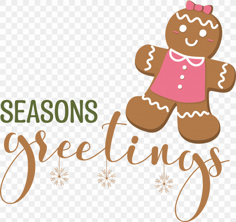 Seasons Greetings, PNG, 6949x6558px, Seasons Greetings, Gingerbread, Merry Christmas Download Free