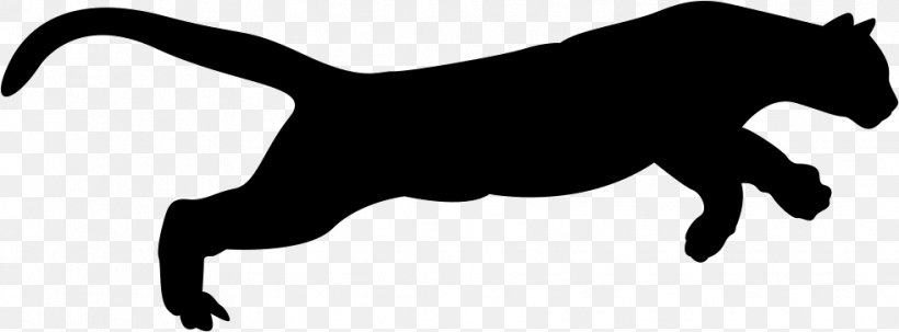 Puma Silhouette Clip Art, PNG, 982x364px, Puma, Black, Black And White, Carnivoran, Dog Like Mammal Download Free