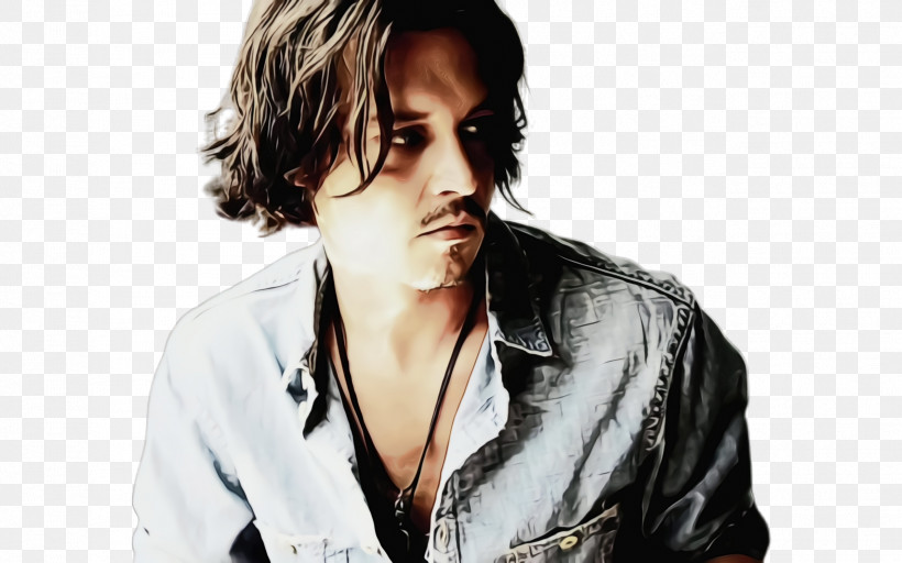 Johnny Depp Jack Sparrow Actor Celebrity Microphone, PNG, 2528x1580px, Watercolor, Actor, Black Hair, Celebrity, Hair Download Free