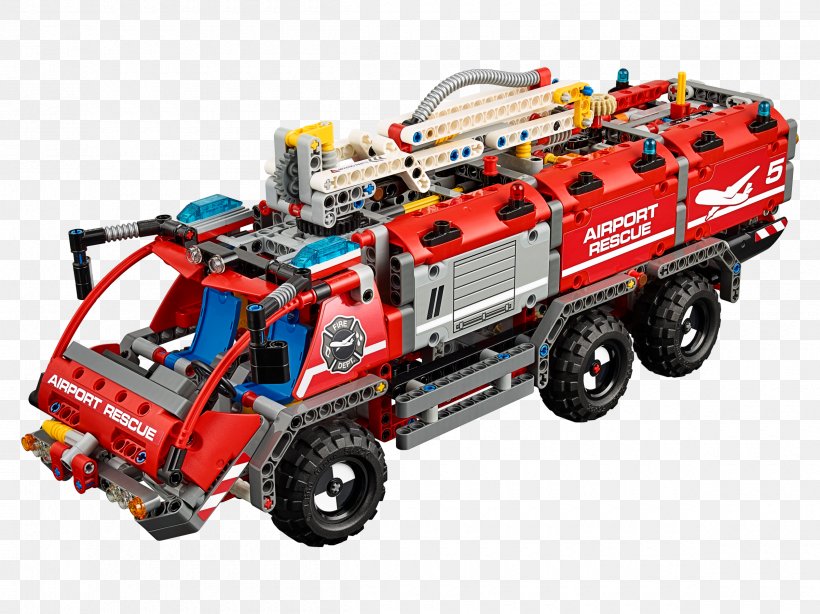 LEGO Technic Airport Rescue Vehicle 42068 Toy, PNG, 2400x1799px, Lego Technic, Airport, Automotive Exterior, Construction Set, Emergency Vehicle Download Free