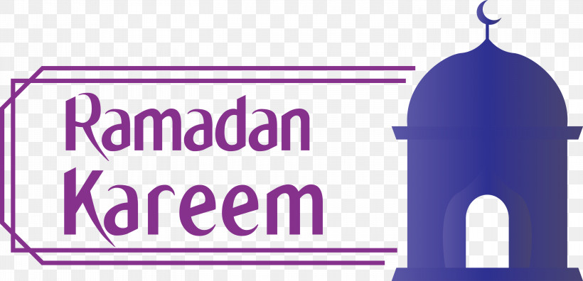 Ramadan Mubarak Ramadan Kareem, PNG, 3000x1452px, Ramadan Mubarak, Line, Logo, Purple, Ramadan Kareem Download Free