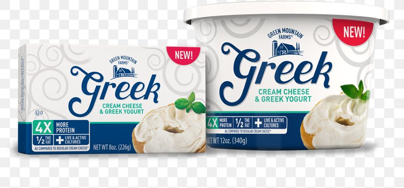 Cream Cheese Greek Cuisine Bagel Milk, PNG, 810x382px, Cream, Bagel, Brand, Calorie, Cheese Download Free