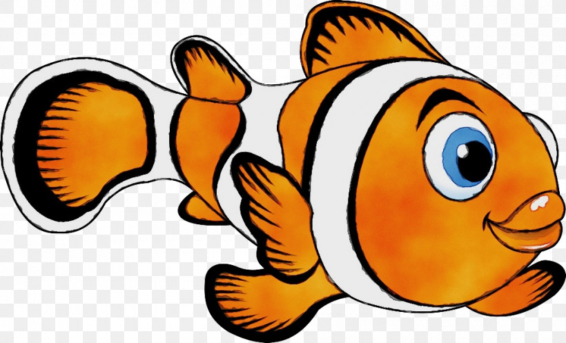 Fish Anemone Fish Clownfish Pomacentridae Fish, PNG, 1000x607px, Watercolor, Anemone Fish, Butterflyfish, Clownfish, Fish Download Free