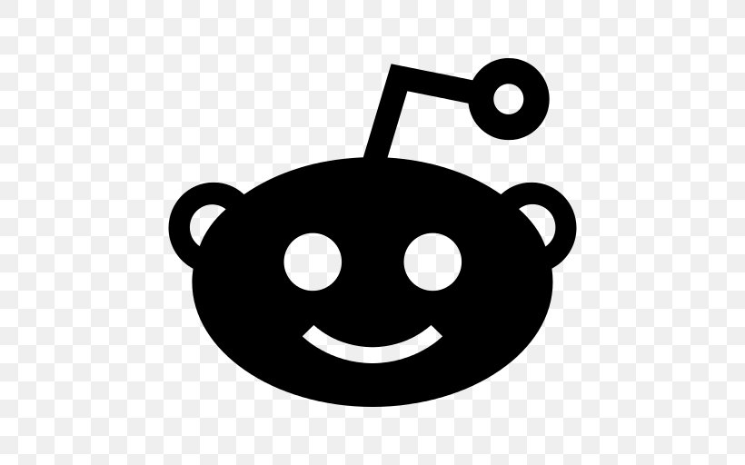 Reddit Computer Software, PNG, 512x512px, Reddit, Black And White, Computer Software, Emoticon, Icon Design Download Free