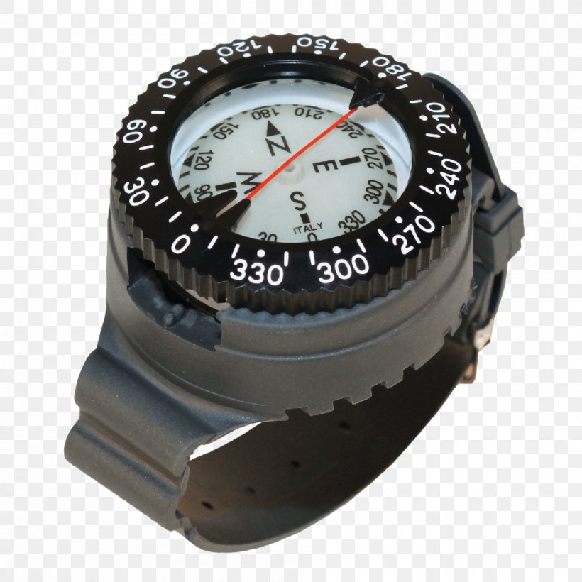 dive watch with depth gauge and compass