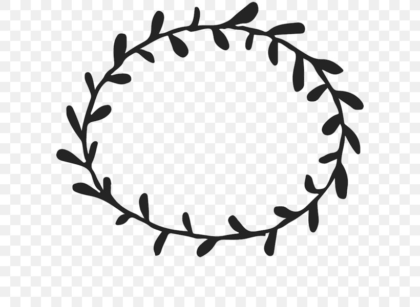 Leaf Branch Circle Clip Art, PNG, 600x600px, Leaf, Black And White, Branch, Flower, Laurel Wreath Download Free