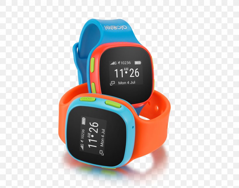 Alcatel Move Time Smartwatch Alcatel Mobile Alcatel MOVETIME Track&Talk Watch Blue/Red Chytré Hodinky, PNG, 1600x1263px, Alcatel Move Time, Alcatel Mobile, Child, Electronics, Global Positioning System Download Free