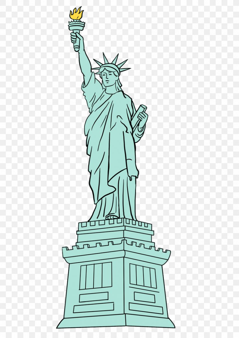 Statue Of Liberty National Monument Drawing Image Tutorial, PNG, 848x1200px, Statue Of Liberty National Monument, Architecture, Art, Art Museum, Artwork Download Free