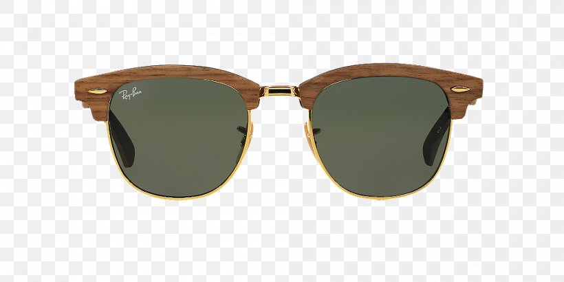 Ray-Ban Clubmaster Classic Ray-Ban Clubmaster Oversized Sunglasses Ray-Ban Wayfarer, PNG, 1000x500px, Rayban Clubmaster Classic, Aviator Sunglasses, Beige, Blue, Brown Download Free