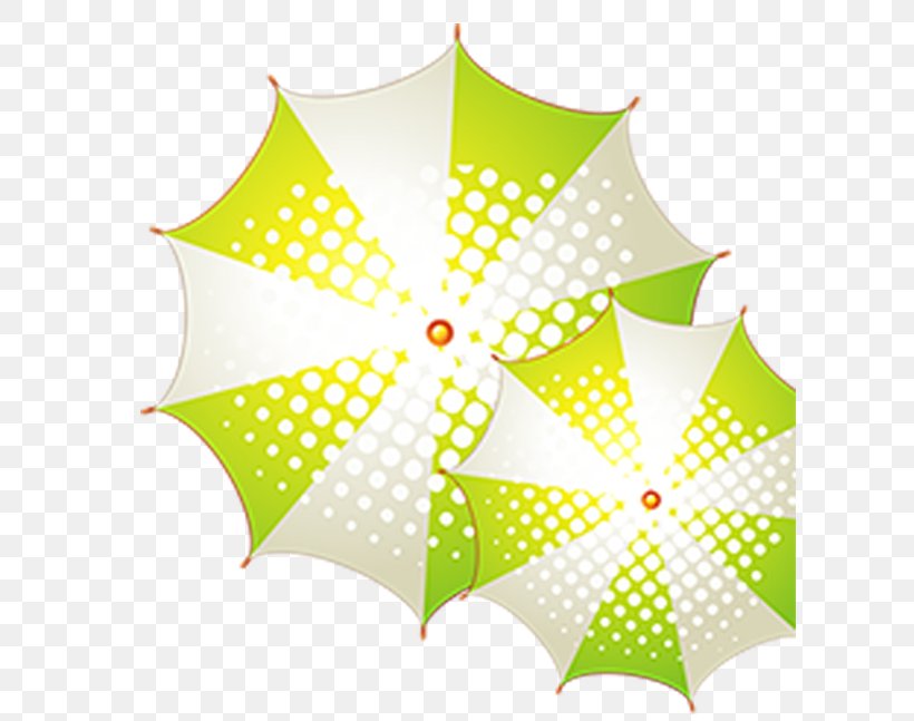 Yellow Leaf Umbrella Pattern, PNG, 615x647px, Yellow, Leaf, Point, Symmetry, Triangle Download Free