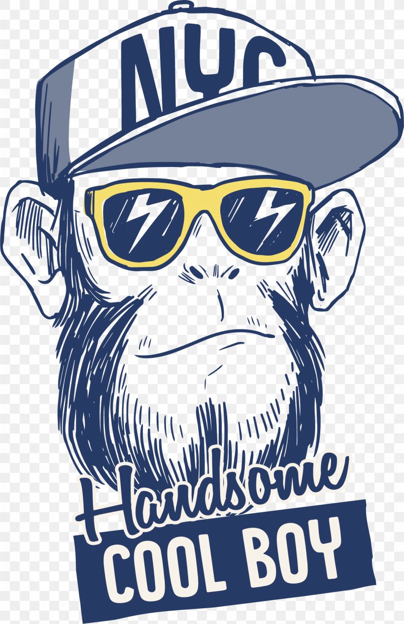 T-shirt Gorilla Logo Monkey, PNG, 1385x2141px, Chimpanzee, Brand, Clip Art, Eyewear, Facial Hair Download Free