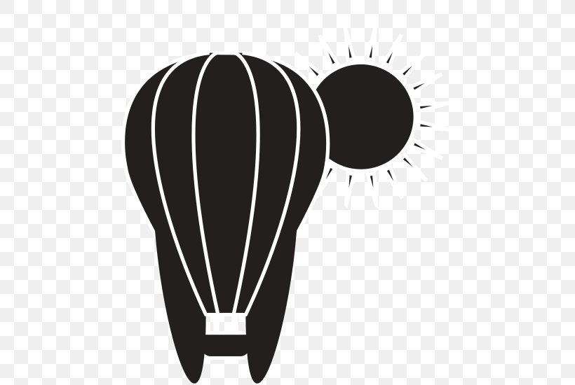 Vector Graphics Illustration Logo Royalty-free Hot Air Balloon, PNG, 550x550px, Logo, Air Sports, Balloon, Black White M, Blackandwhite Download Free