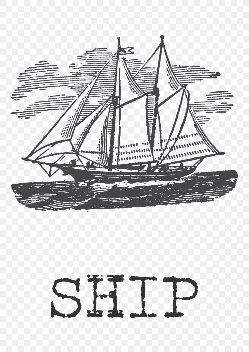 Brigantine Ship Of The Line Schooner Galleon, PNG, 1000x1415px, Brigantine, Artwork, Baltimore Clipper, Barque, Black And White Download Free