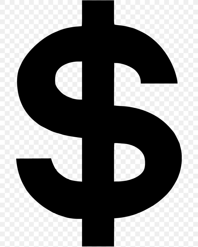 Logo United States Dollar Dollar Sign, PNG, 686x1024px, United States Dollar, Black And White, Cdr, Dollar, Dollar Coin Download Free
