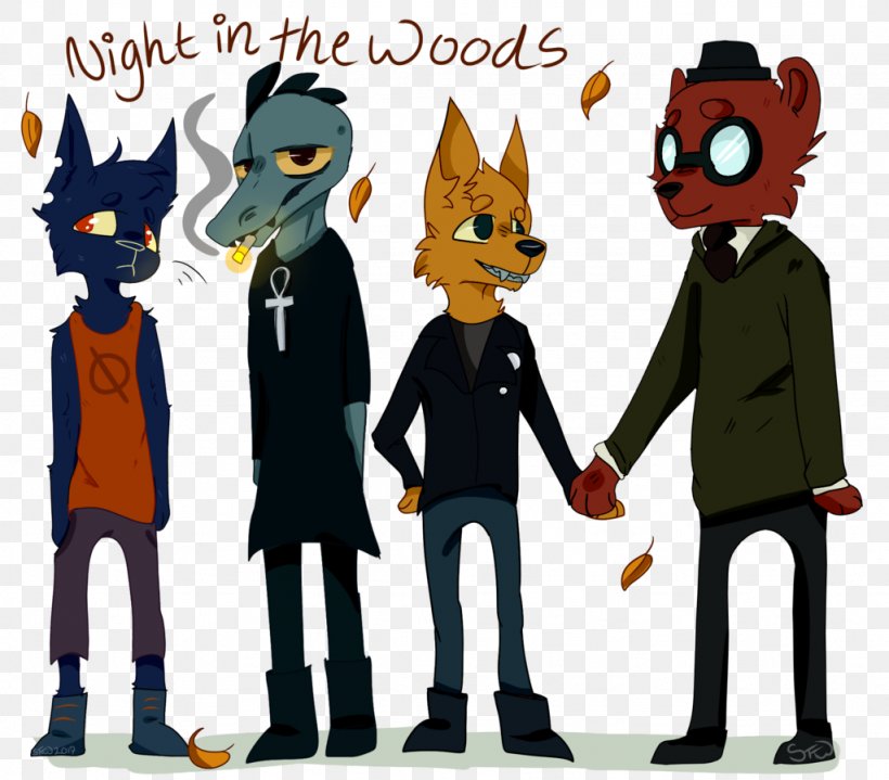 Night In The Woods Fan Art Game Character Png 1024x8px Watercolor Cartoon Flower Frame Heart Download