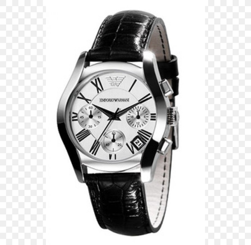 Watch Armani Chronograph Quartz Clock Leather, PNG, 800x800px, Watch, Armani, Brand, Chronograph, Clock Download Free