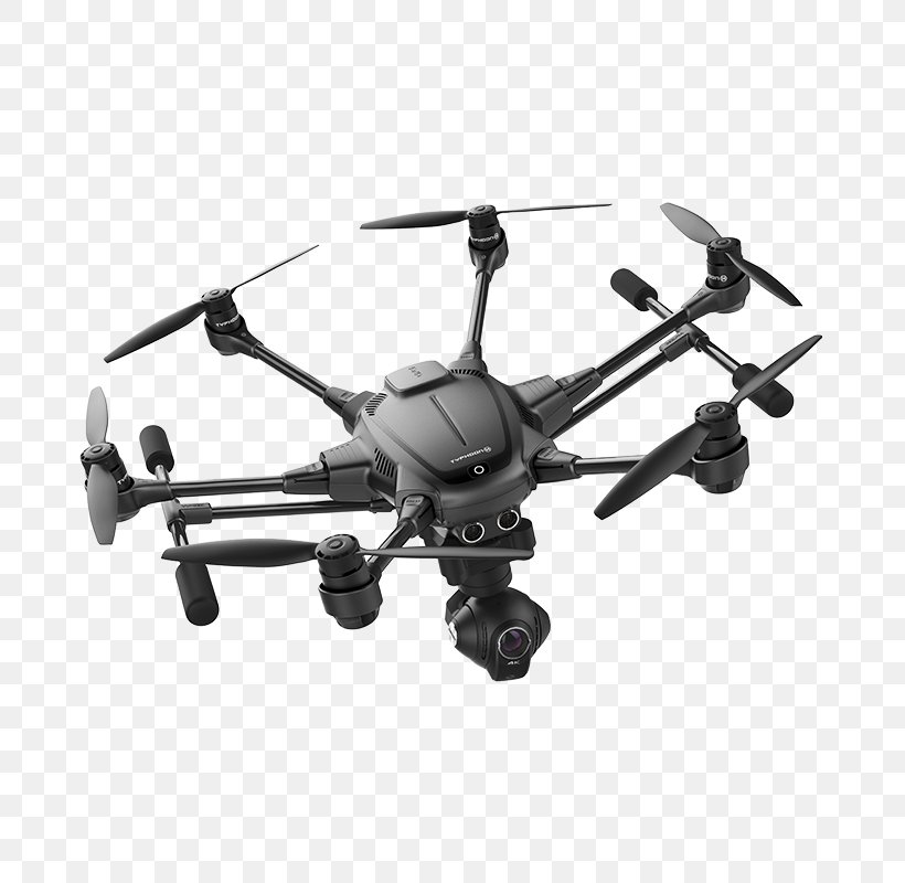 Yuneec International Typhoon H Mavic Pro Unmanned Aerial Vehicle Gimbal, PNG, 800x800px, Yuneec International Typhoon H, Aerial Photography, Aircraft, Black, Camera Download Free