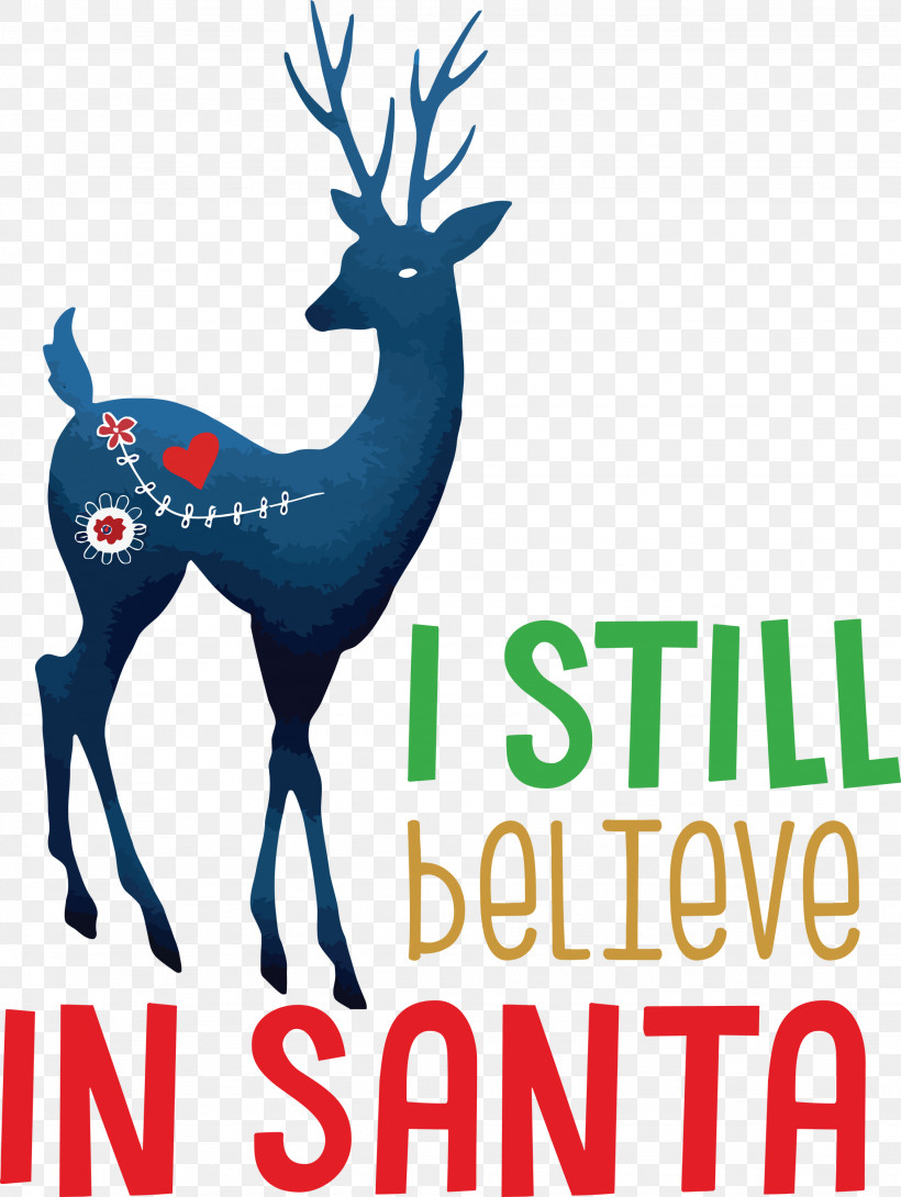 Believe In Santa Santa Christmas, PNG, 2256x3000px, Believe In Santa, Biology, Christmas, Meter, Reindeer Download Free