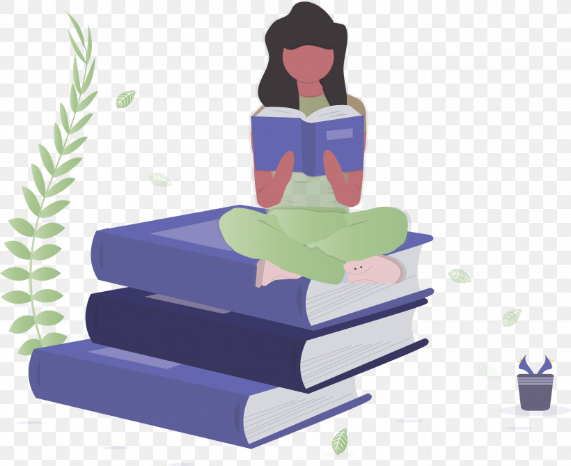 Girl Book Reading, PNG, 3000x2450px, Girl, Book, Furniture, Physical Fitness, Reading Download Free
