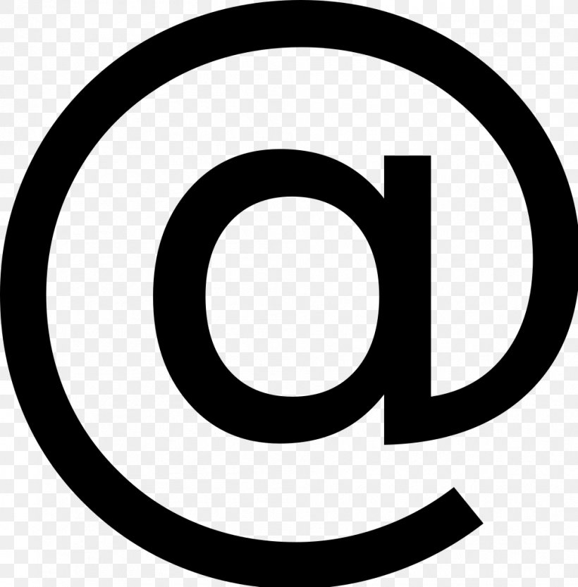 At Sign Trademark Symbol, PNG, 1008x1024px, At Sign, Area, Black And White, Brand, Logo Download Free
