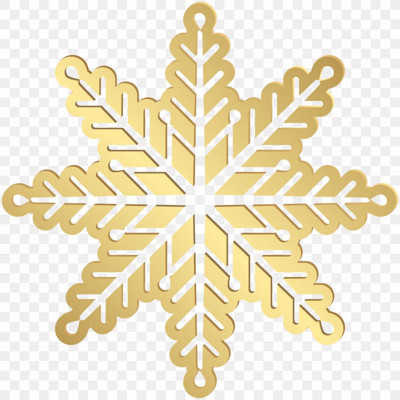 Snowflake Clip Art Image Vector Graphics, PNG, 8000x8000px, Snowflake, Christmas Ornament, Colorado Spruce, Gold, Leaf Download Free