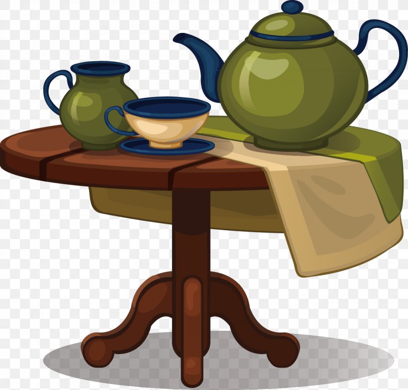 Table Furniture Illustration, PNG, 1228x1174px, Table, Animation, Cartoon, Ceramic, Chair Download Free