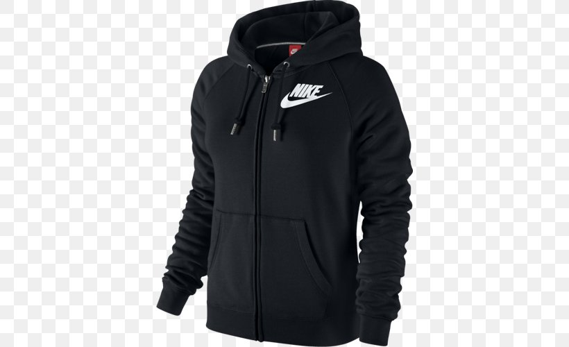 Hoodie Nike Clothing Jacket Sweater, PNG, 500x500px, Hoodie, Black, Clothing, Hood, Jacket Download Free