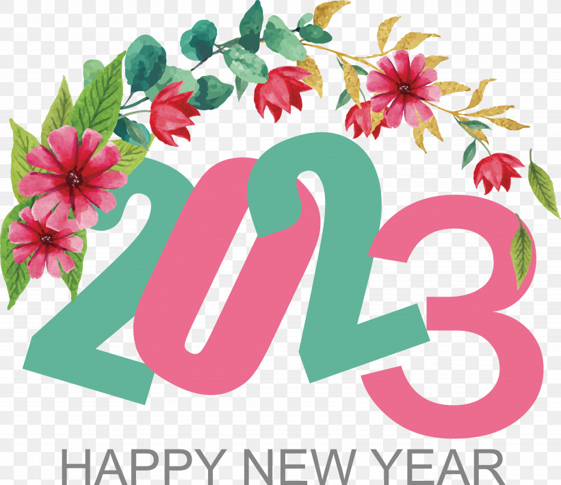 New Year, PNG, 5169x4465px, Flower, Calendar, Cut Flowers, Drawing, Floral Design Download Free