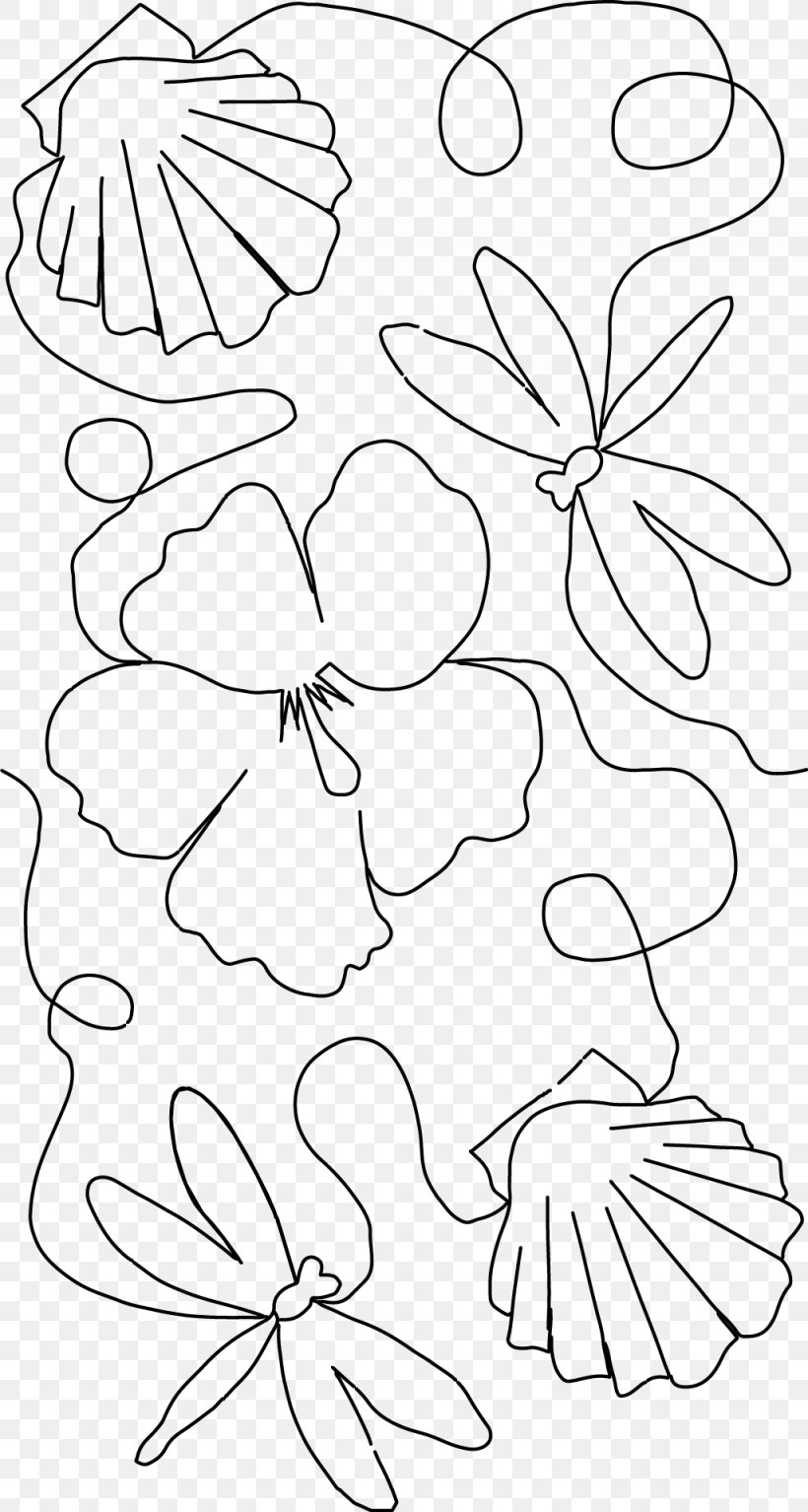 Petal Leaf Floral Design Plant Stem Line Art, PNG, 1025x1918px, Petal, Area, Black, Black And White, Book Download Free