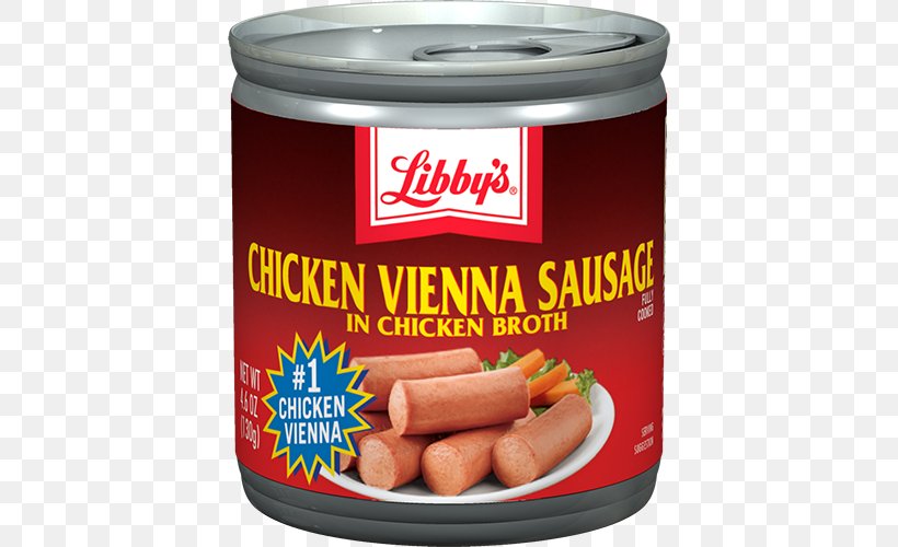 Chicken Gravy Vienna Sausage Libby's, PNG, 500x500px, Chicken, Beef, Bockwurst, Broth, Chicken As Food Download Free