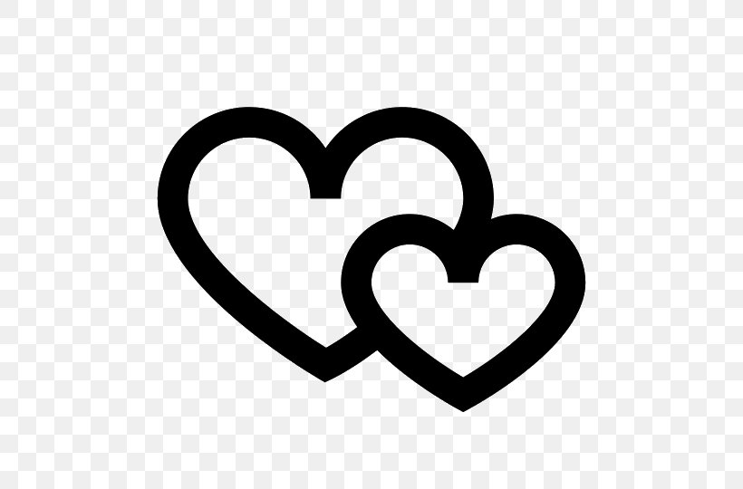 Hearts Symbol Clip Art, PNG, 540x540px, Heart, Area, Black And White, Body Jewelry, Emoticon Download Free