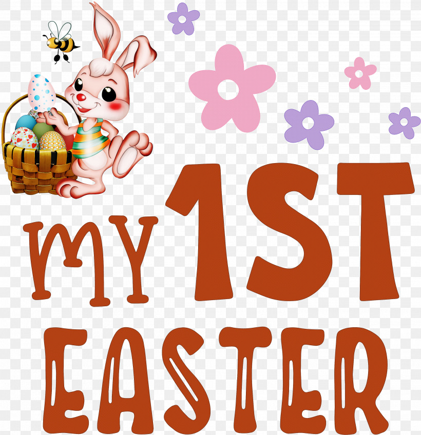 My 1st Easter Easter Baskets Easter Day, PNG, 2900x3000px, My 1st Easter, Behavior, Biology, Cartoon, Easter Baskets Download Free