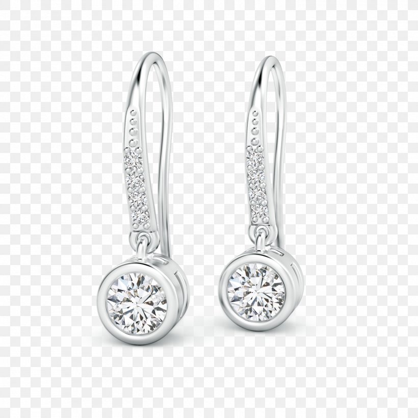 Earring Solitaire Silver Body Jewellery, PNG, 1500x1500px, Earring, Bezel, Body Jewellery, Body Jewelry, Colored Gold Download Free