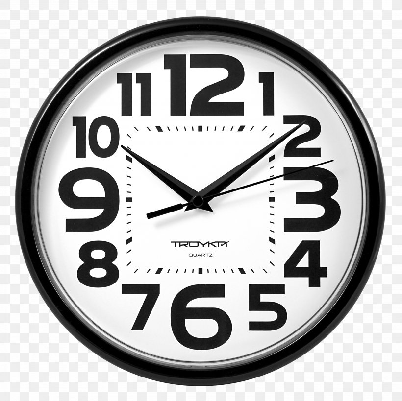 Quartz Clock Movement Room Watch, PNG, 2976x2976px, Clock, Alarm Clocks, Bedroom, Black And White, Brand Download Free