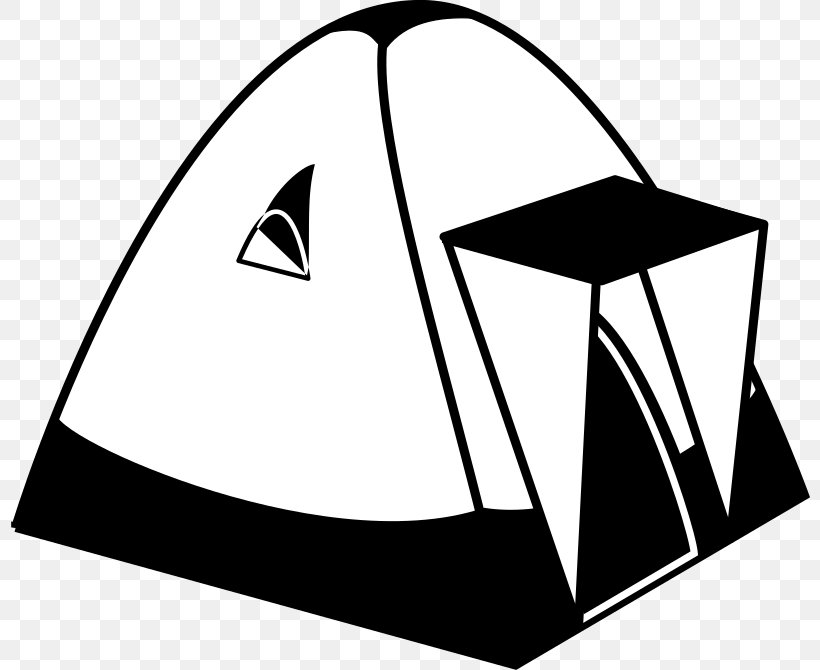 Tent Camping Clip Art, PNG, 800x670px, Tent, Area, Artwork, Black, Black And White Download Free