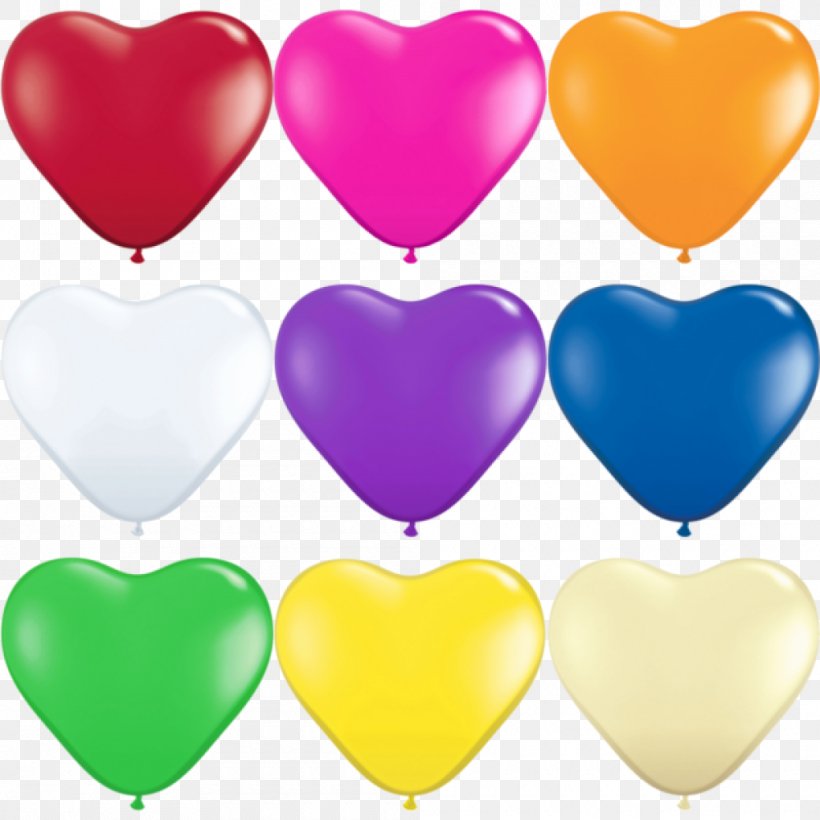 Toy Balloon Party Color Shape Wedding, PNG, 1000x1000px, Toy Balloon, Balloon, Color, Heart, Helium Download Free