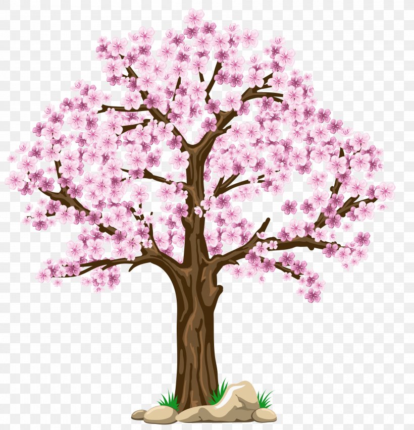 Tree Cherry Blossom Clip Art, PNG, 4800x4992px, Tree, Blossom, Branch, Cherry Blossom, Flower Download Free