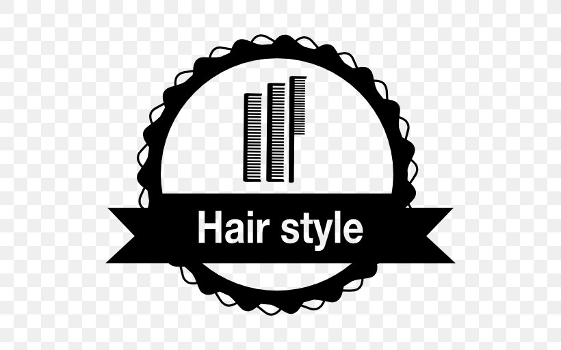 Beauty Parlour Barber Logo Hairstyle Hairdresser, PNG, 512x512px, Beauty Parlour, Barber, Beauty, Black, Black And White Download Free