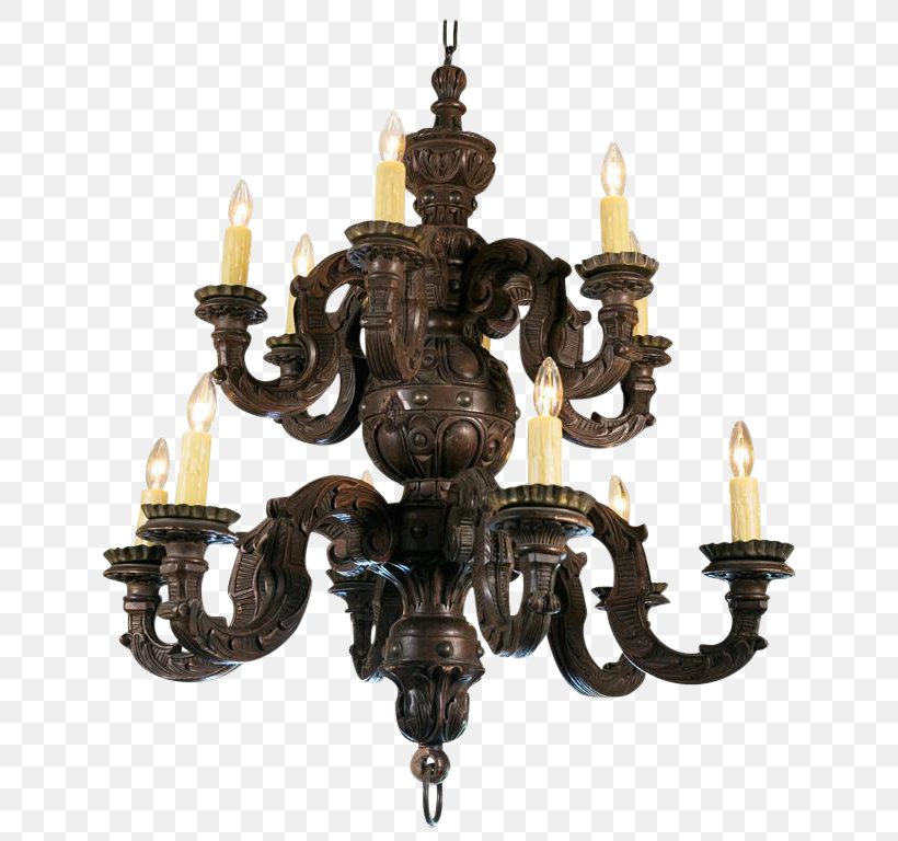 Chandelier Baroque Wood Carving Brass Ceiling, PNG, 768x768px, Chandelier, Baroque, Brass, Candelabra, Ceiling Download Free