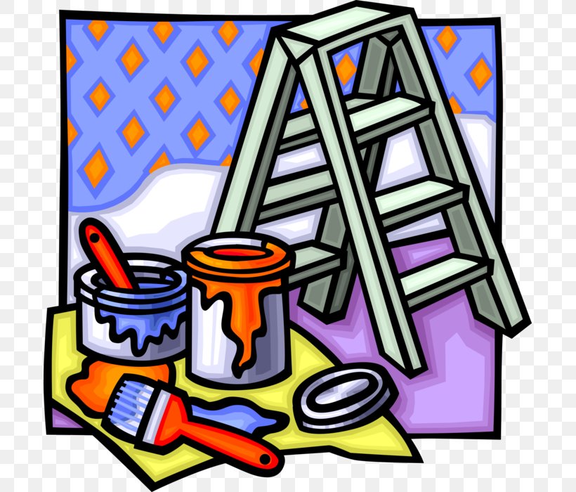 Clip Art House Painter And Decorator Vector Graphics Openclipart Illustration, PNG, 695x700px, House Painter And Decorator, Art, Home Improvement, House, Paint Download Free