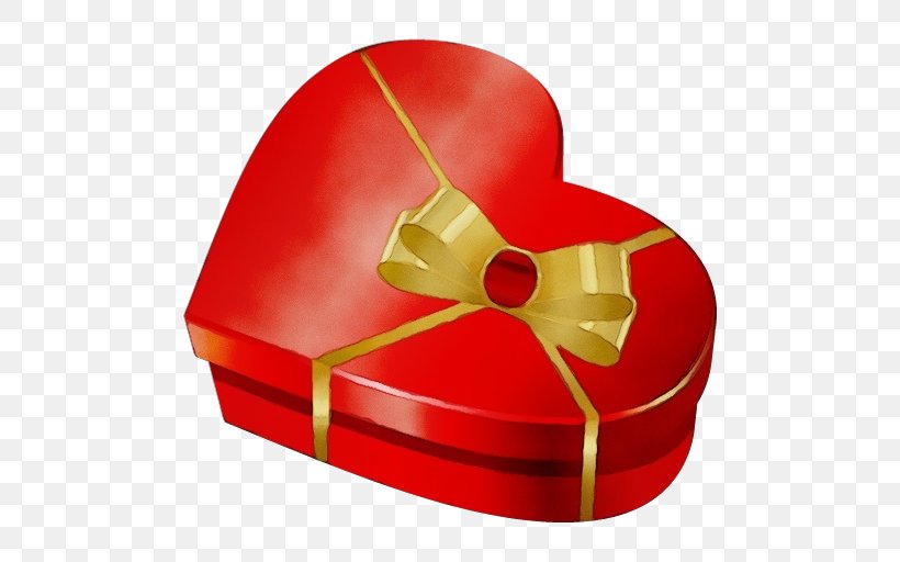 Red Ribbon Heart Metal Present, PNG, 512x512px, Watercolor, Heart, Metal, Paint, Present Download Free