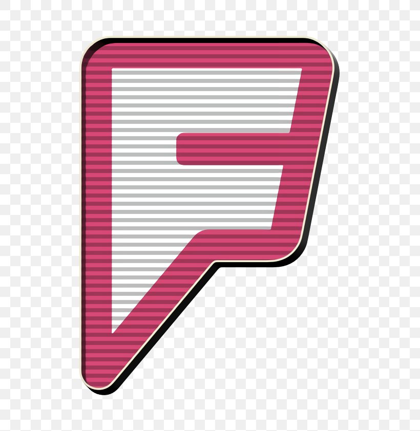 Social Arrow, PNG, 612x842px, Foursquare Icon, Internet Icon, Logo, Magenta, Material Property Download Free