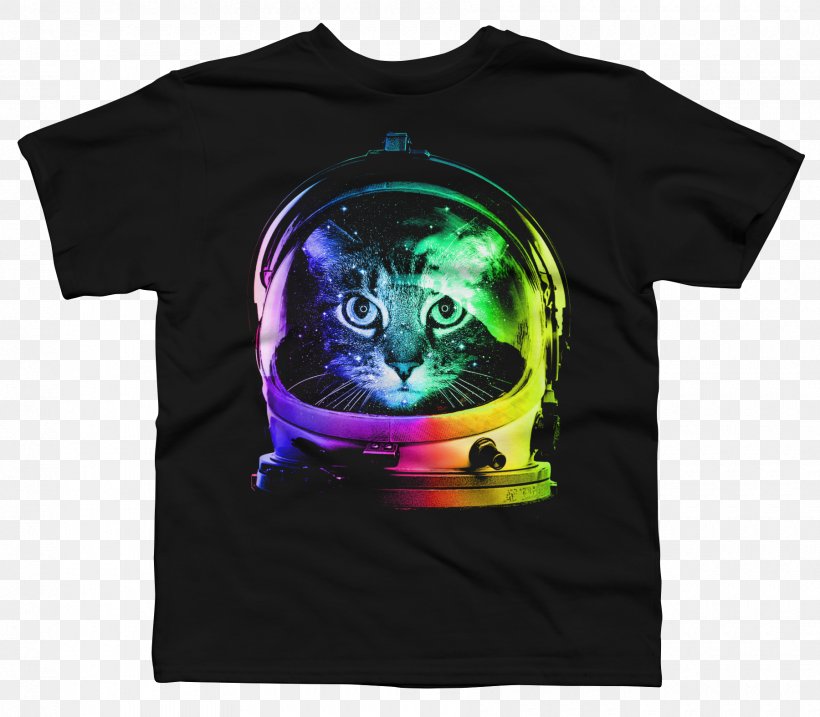 T-shirt Cat Top Astronaut Clothing, PNG, 1800x1575px, Tshirt, Astronaut, Black, Brand, Cat Download Free