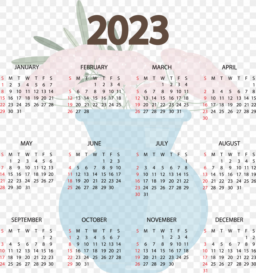 Calendar 2023 Calendar Year Week 2026, PNG, 4345x4637px, Calendar, Calendar Year, February, Month, Time Download Free